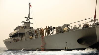 Lebanese army soldiers search for survivors after a boat capsized off the coast of Tripoli overnight. Reuters