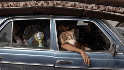 Palestinians flee areas of Rafah amid renewed Israeli strikes. EPA