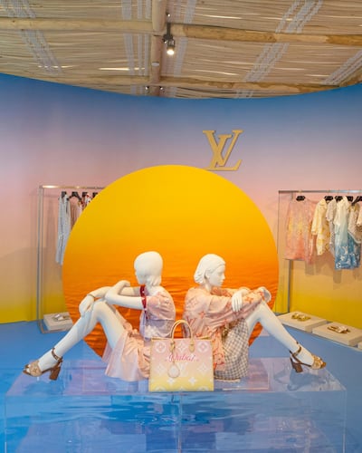 Louis Vuitton's summery pop-up at the Four Seasons Jumeirah Beach, Dubai. Courtesy Louis Vuitton