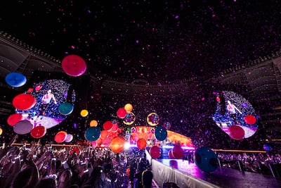 Moon Music will feature in Coldplay's current world tour. WireImage