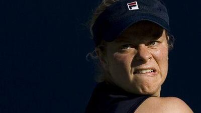 Belgium's Kim Clijsters in action against Belarus' Victoria Azarenka in the second round of the Rogers Cup in Toronto in August.