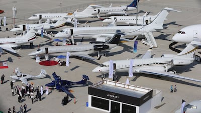 The Middle East & North Africa Business Aviation Association 2022 show will take place on December 6-8 at DWC in Dubai. Photo: Mebaa