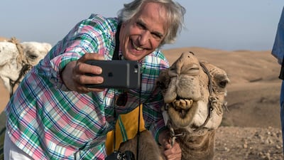 Henry Winkler in Morocco in the new series of 'Better Late than Never'. Courtesy NBC