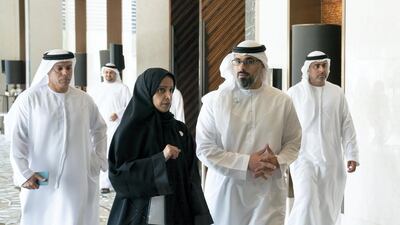 Sheikh Khaled bin Mohamed bin Zayed Al Nahyan attends the Abu Dhabi Private Sector Forum. All photos by Ministry of Presidential Affairs and Chris Whiteoak / The National