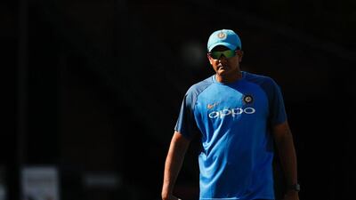 India's head coach Anil Kumble attends a practice session at Lord's Cricket Ground in London on May 26, ahead of the start of the 2017 ICC Champions Trophy cricket tournament. Adrian Dennis / AFP
