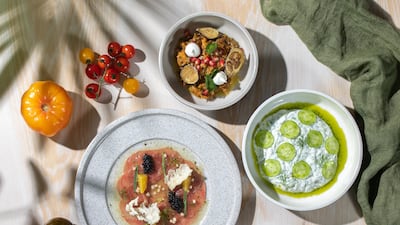 Mediterranean fare at Enas, Dubai's latest Greek restaurant. Photo: Enas