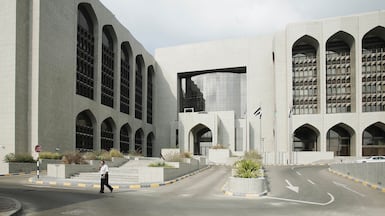 The UAE Central Bank building in Abu Dhabi. Bloomberg