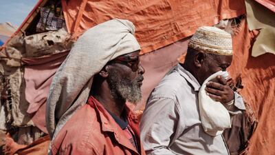 The report found there were stark differences between political statements vowing to help the poorest, such as these men in an internally displaced persons camp in Somalia, and the delivery of medicines. AFP