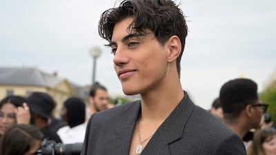 TikTok star Nic Kaufmann arrives to attend the Givenchy menswear spring/summer 2023 show as part of Paris Fashion Week, on June 22, 2022. AFP