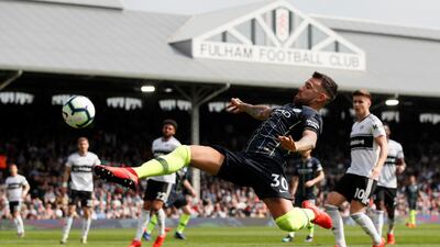 Manchester City's Nicolas Otamendi in action. Reuters