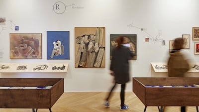 A Hamed Abdalla exhibition at The Mosaic Rooms in London. Andy Stagg/The Mosaic Rooms