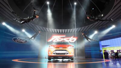 A new Fiesta model at Shanghai's New International Expo Centre in 2009. Getty Images