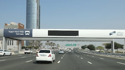 Drivers will pay more to cross Dubai's Salik toll gates from Monday. Photo: Pawan Singh / The National