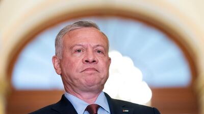 King Abdullah II of Jordan's criticism of Iran came in his first public comments since he attended a summit of Arab leaders and US President Joe Biden this month. AP
