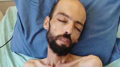 Palestinian Khalil Awawdeh has been on a hunger strike since March. Reuters