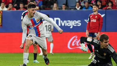 Pedri – 8. The best of a mediocre bunch in the first half, he equalised after 47 minutes, wrong-footing the defenders with his shot. AFP