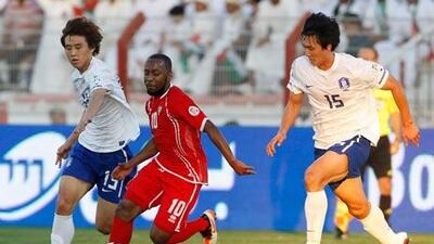 Ismail Matar, centre, in action during Friday night’s 2-0 loss to South Korea, says the future is with the side that made the Olympics.