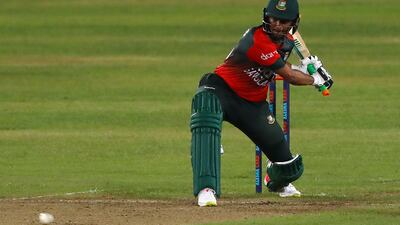 Bangladesh's Shakib Al Hasan top-scored for his team.