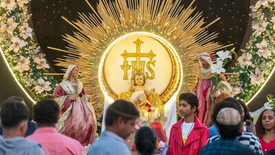 Christmas Day church services at St Mary’s Catholic church. Antonie Robertson / The National