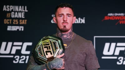 Tom Aspinall has never fought beyond the second round in 18 MMA bouts. Chris Whiteoak / The National