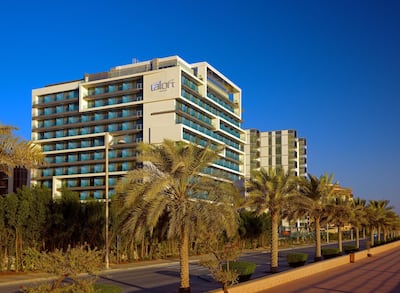The hotel sits on the eastern crescent of The Palm. Aloft Palm Jumeirah