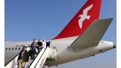 Shares of Air Arabia fell for a second day. Pawan Singh / The National
