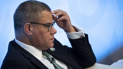 Alok Sharma said the world was making climate progress but not fast enough. AFP