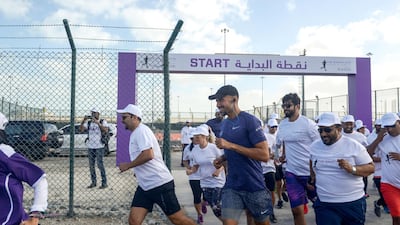 Emirati runner Dr Khaled Jamal Al Suwaidi will run from Fujairah to Abu Dhabi to promote healthy living and the cancer charity Rahma. Khushnum Bhandari / The National