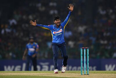 Kamindu Mendis made hs debut for Sri Lanka against England in Colombo on Saturday. Getty Images
