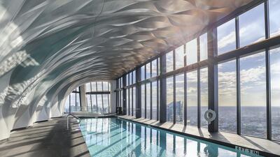 The Aquatic Centre comes with spectacular views of downtown Miami and the ocean.