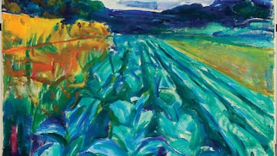 'Cabbage Field', 1915. Edvard Munch's lesser-known works are explored in this new book. Courtesy Munch Museum