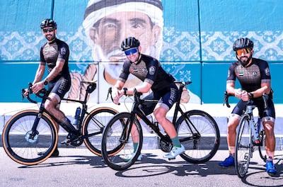 Since the beginning of the coronavirus outbreak, biking has surged in popularity and more people are joining cycling groups to stay fit and connect with like-minded people. Victor Besa / The National