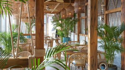 Inside Koko Bay, Dubai’s new Bali-inspired restaurant. Courtesy Koko Bay