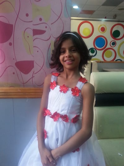 Al Ahdal pictured at 11 years old, the age she was when tending to her sister Nadia’s self-immolation wounds. Little did she know that she had been put forward as replacement in the marriage contract. Photo: Nada Al Ahdal