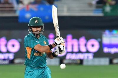 Pakistan opener Babar Azam scored the seventh half-century of his Twenty20 international career. AFP