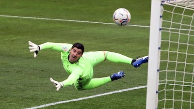 Real Madrid goalkeeper Thibaut Courtois. EPA