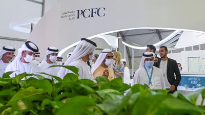Sheikh Mohammed bin Rashid, Vice President and Ruler of Dubai, visits the Dubai International Boat Show, one of the most well-known yacht shows in the world.