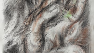 Another variation of 'Study' (2014), which is charcoal and pastel on paper. Photo: Green Art Gallery