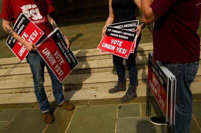 The company crossed the threshold to secure a majority of votes, with 1,798 warehouse workers rejecting the union and 738 voting in favour. AFP