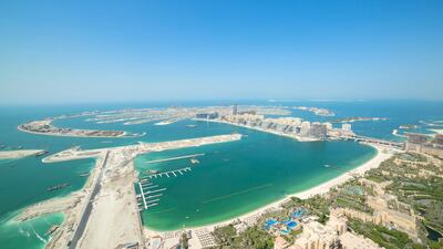A closer look at the Palm Jumeirah view. Courtesy Allsopp and Allsopp