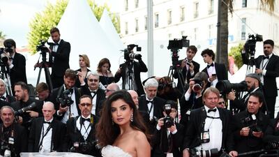 Ola Farahat at the premiere of the film 'Les Miserables' at the Cannes Film Festival May 15. Getty Images