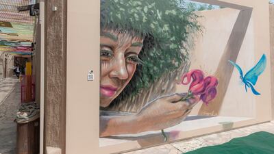 Emirati artist Saggaf Al Hashemi's work 'Al Fahidi Beauty Tree’, which embodies his vision of peace, beauty and love.