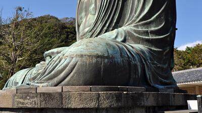 The Kamakura Daibutsu, a bronze statue of Amida Buddha on the grounds of the Kotukuin temple in Kamakura. Rosemary Behan / The National