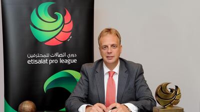 Colin Smith has resigned as chief executive of the UAE Pro League Committee. Courtesy Pro League Committee
