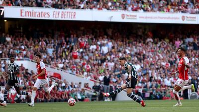 Alejandro Garnacho of Manchester United scores a goal that is later disallowed for offside. Getty