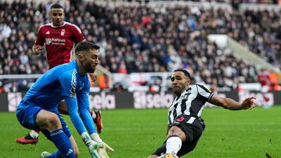 FOREST RATINGS: Wrong-footed by Isak penalty. Forced to turn miss-hit cross that looked goal-bound from same player over own crossbar. Spilled routine save from Isak shot but recovered to prevent Almiron heading home rebound. Not the most commanding of keepers. AFP