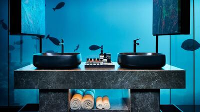 The Muraka's undersea bathroom. Justin Nicholas
