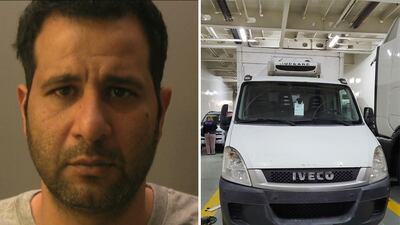 Anas Al Mustafa, 43, who has been sentenced to 10 years in prison after he was convicted of assisting unlawful migration by trafficking seven people in a specially-adapted van. PA