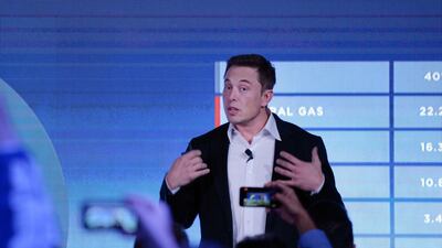 Elon Musk, co-founder and chief executive of Tesla. The company is almost certain to post another dismal set of results.. Carla Gottgens/Bloomberg