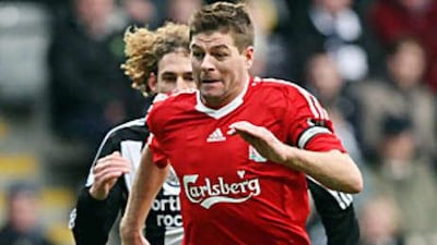 Steven Gerrard scored twice against Newcastle the day before his arrest.